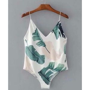 Floral print bodysuit